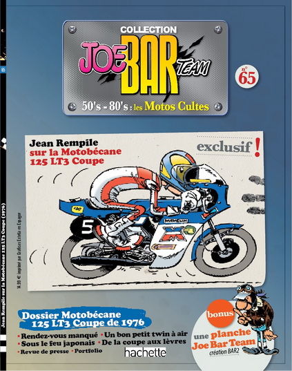 Figurine Joe Bar Team MOTOBECANE 50 gonflée mobylette